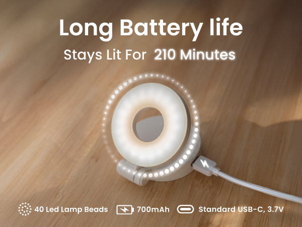 rechargeable phone light for travel vlogging