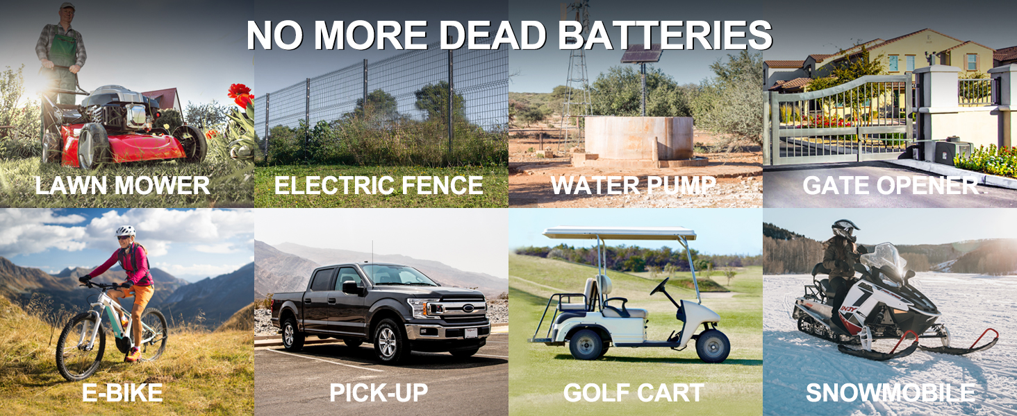 solar battery charger 12 volt waterproof