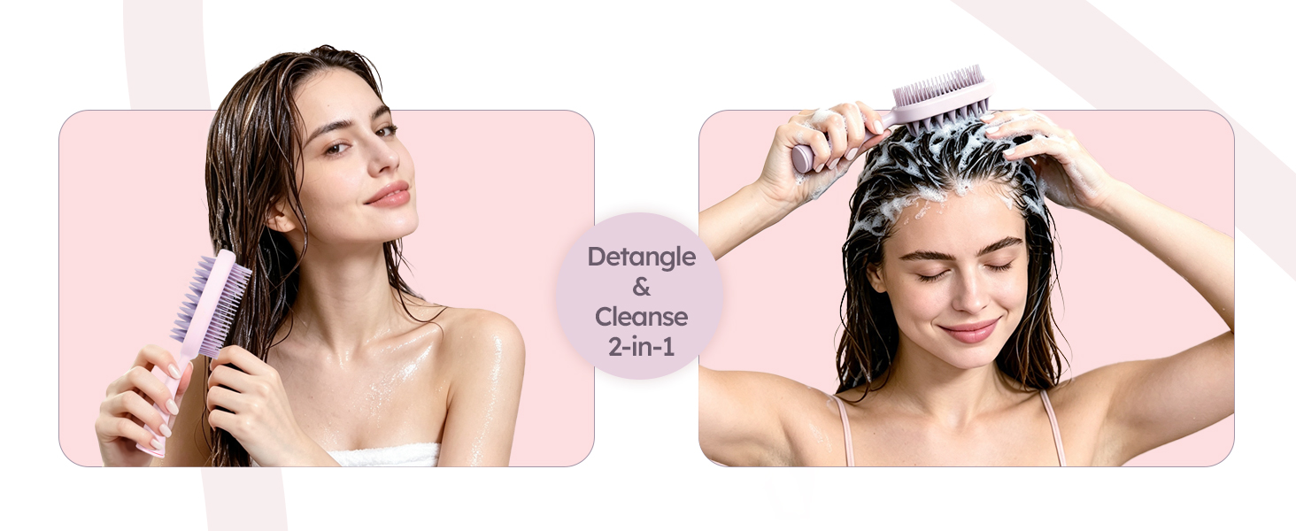 wet shampoo brush for washing hair detangle hair