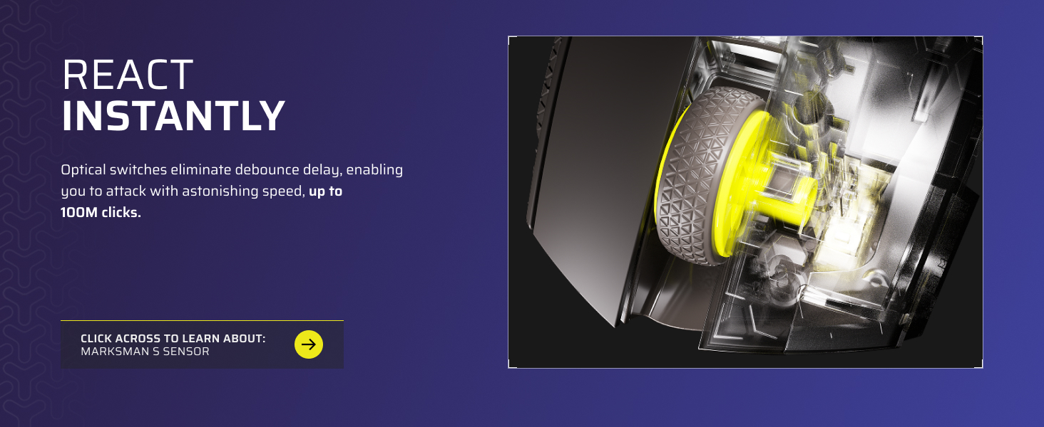 optical switches, optical mouse, 100m clicks