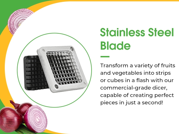 Commercial Vegetable Chopper with 1/4‘’ Replacement Blades