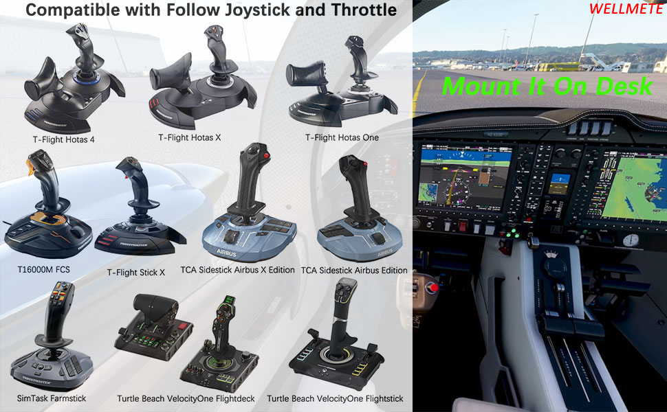 hotas joystick desk mount