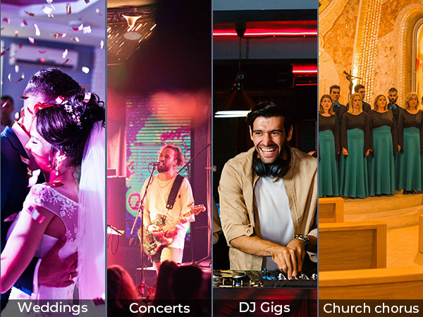 Weddings/Concerts/DJ Gigs/Church chorus