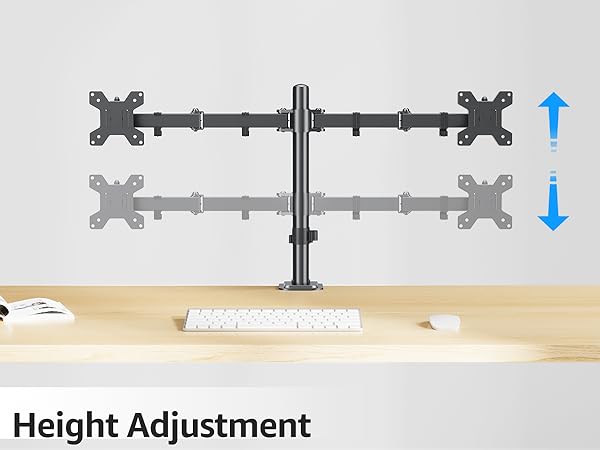 MOUNTUP dual monitor desk mount fully adjustable dual monitor arm for 2 LCD screens