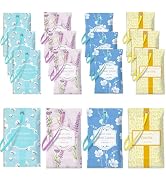 STRN Scented Sachets for Drawer and Closet, 4 Scents Linen, Lavender, Pure Cotton, Vanilla, 16 Pa...