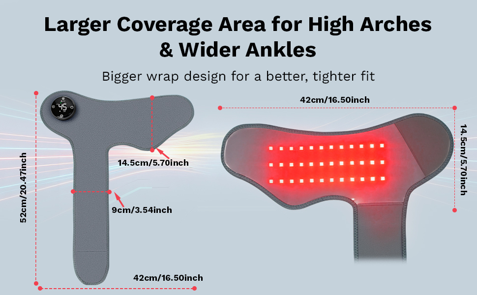 Heated Ankle Massage vibration to target foot fatigue, arch stress, and daily discomfort