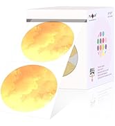 PARLAIM 3 Inch Watercolor Orange Circle Thermal Sticker Labels, Self-Adhesive Round Address Label...