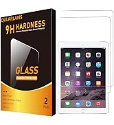 Qularlans Screen Protector for iPad 9.7 (6th/5th Gen), iPad Air 1/2, iPad Pro 9.7, 2-Pack Tempere...