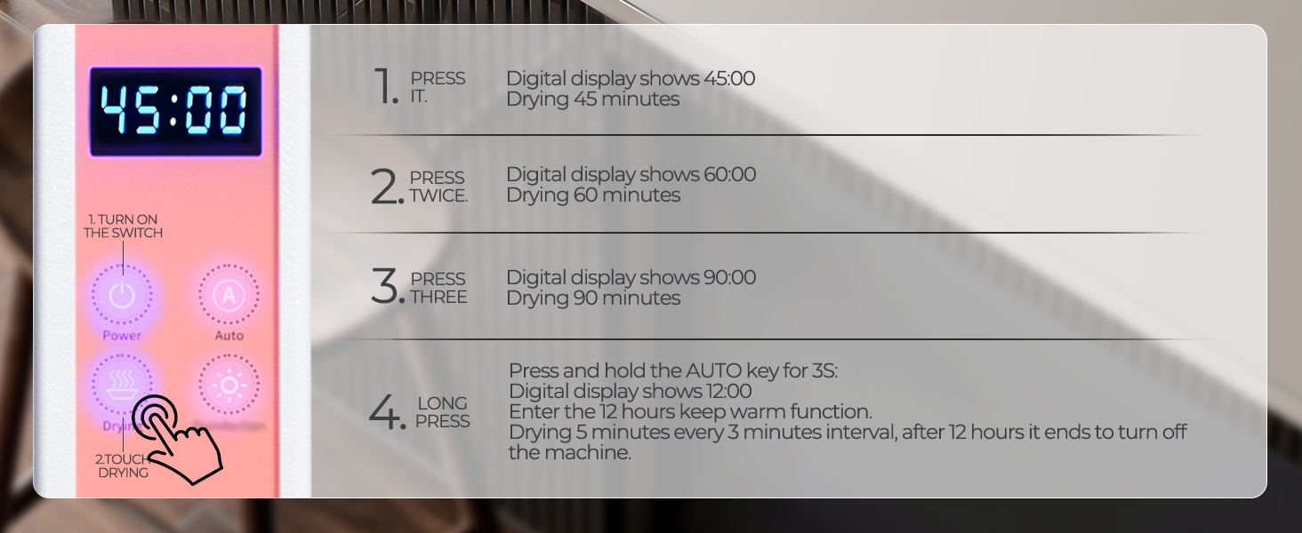 manicure tool cleaning cabinet