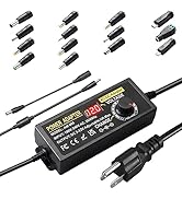 Universal Power Supply Adjustable 3V~12V 12A 144W Variable Switching Power Adapter 100V-240V AC t...