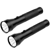 KunHe 2D Cell Battery Big Flashlights,Single Mode,High Lumens,Aluminum, Heavy Duty Large Flashlig...