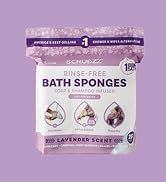 Lavender Scented rinse free bath sponges