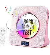 Desktop CD Player with Speakers, ROADOM Bluetooth CD Player with Hi-Fi Stereo Sound, Remote Contr...