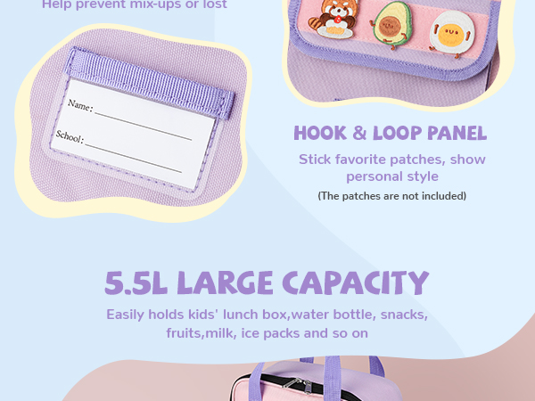 purple lunch box for girls