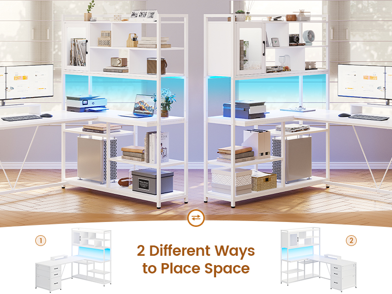 computer desk with storage