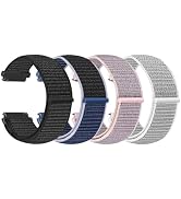 WNIPH 4 Pack 22mm Nylon Watch Bands compatible with Samsung Galaxy Watch 3 45mm/Galaxy Watch 46mm...