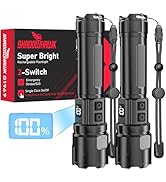 Flashlight 20000 High Lumens Rechargeable - 2 Pack 30W Super Bright LED Flash Light | 24H Long La...