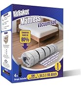AirBaker Vacuum Storage Bags, Vacuum Seal Bags for Foam Mattress,Clothing &amp; Bedding, Space Saver ...