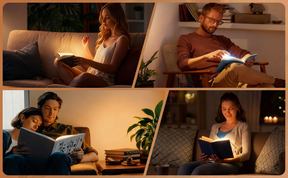LED Book Light and Night Light 2 in 1