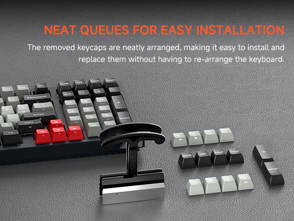 P11 4-Key Keycap Puller - Custom Gaming Mechanical Keyboard Cleaning and Removal Tool