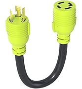 XGGYA NEMA L5-30P to L14-30R Generator Twist Lock Adapter,30 Amp L5-30P Male Generator to L14-30R...