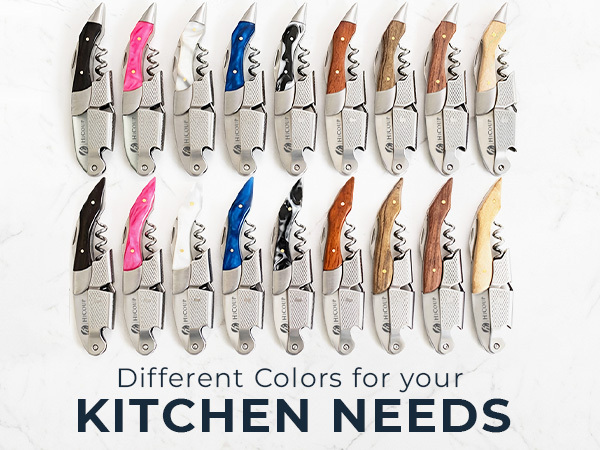 Manual Wine Key for Servers, Waiters, Bartenders