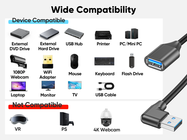 usb extension cable'