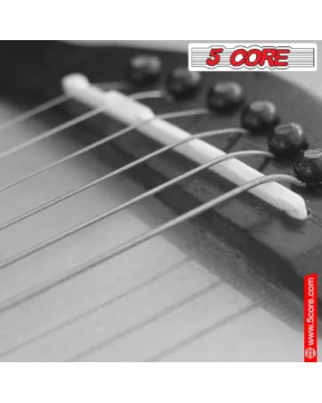5 Core Acoustic Guitar Strings Brass Extra Light 6 String Set for All Acoustic Guitars