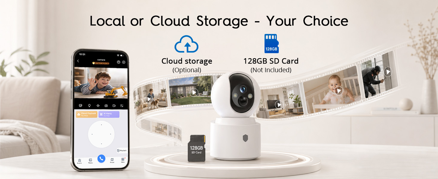 Local or Cloud Storage - YourChoice