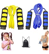 Ponydash Jump Rope, Jump Ropes for Kids, 2 Pack Kids Jump Rope Lightweight &amp;Adjustable &amp;Durable j...