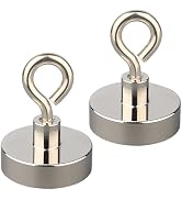 MUTUACTOR 150 lbs Strong Magnets,2PCS Powerful Neodymium Rare Earth Magnets Heavy Duty,Magnetic M...