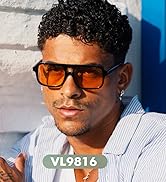 VANLINKER Retro 70s Square Aviator Sunglasses for Women Men Vintage Trendy Rectangle Sun Glasses ...