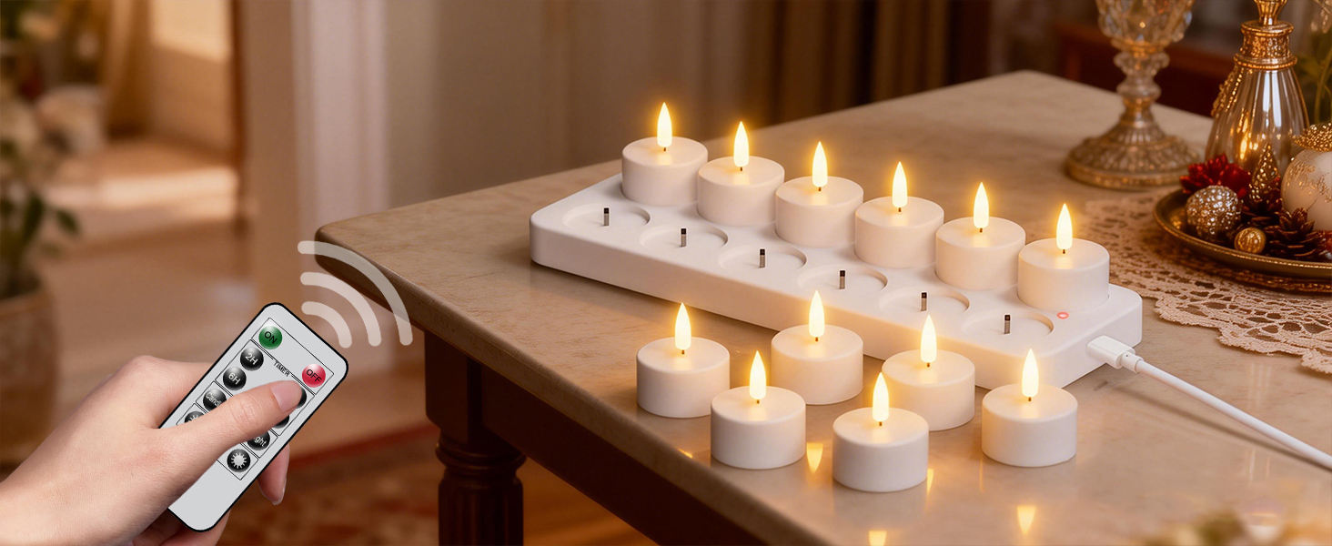 rechargeable tea lights