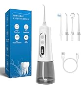 Reva Smart Cordless Water Flosser for Teeth, USB Rechargeable Oral Irrigator with HD Display, 300...