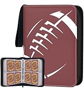 Football Card Binder with Sleeves, 400 Pockets Trading Card Binder,4 Pocket Card Binder Holder Al...