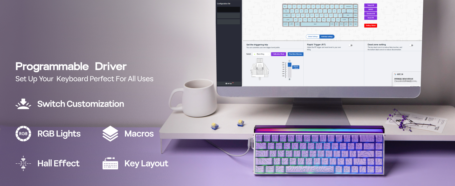 Wired Magnetic Gaming Keyboard