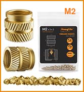 HANGLIFE Heat-Set Threaded Inserts (M2 x D3 x L3(100pcs))