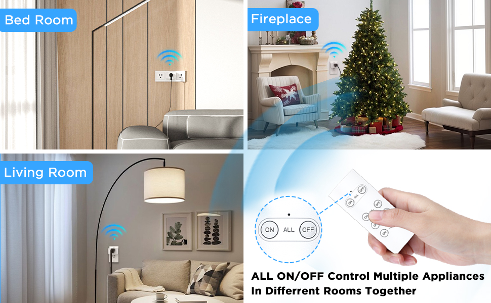G-ELEK Remote Control Outlet, Wireless Electrical Outlets, Wireless Remote Light Switch