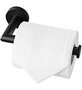 HITSLAM Black Toilet Paper Holder Wall Mount SUS 304 Stainless Steel Matte Black Toilet Roll Hold...