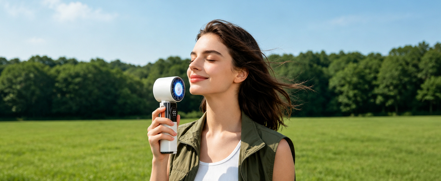 outdoor hanheld fan