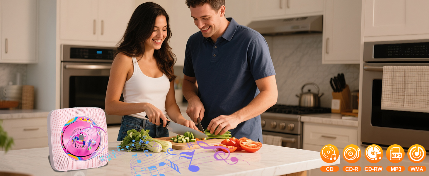 CD Player with speakers