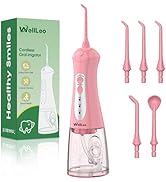 WellLeo Water Flosser for Teeth, Portable Oral Irrigator Rechargeable Water Dental Flosser Pick w...