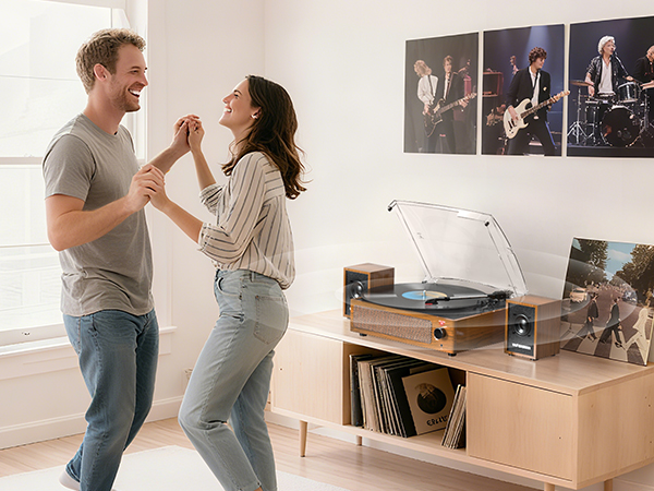 turntable with speakers
