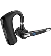 MQQC Bluetooth Headset V5.0, Wireless Bluetooth Earpiece 24Hrs HD Calling,CVC8.0 Dual Mic Noise C...
