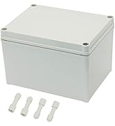 Zulkit Junction Box ABS Plastic Dustproof Waterproof IP67 Junction Boxes Universal Electrical Pro...