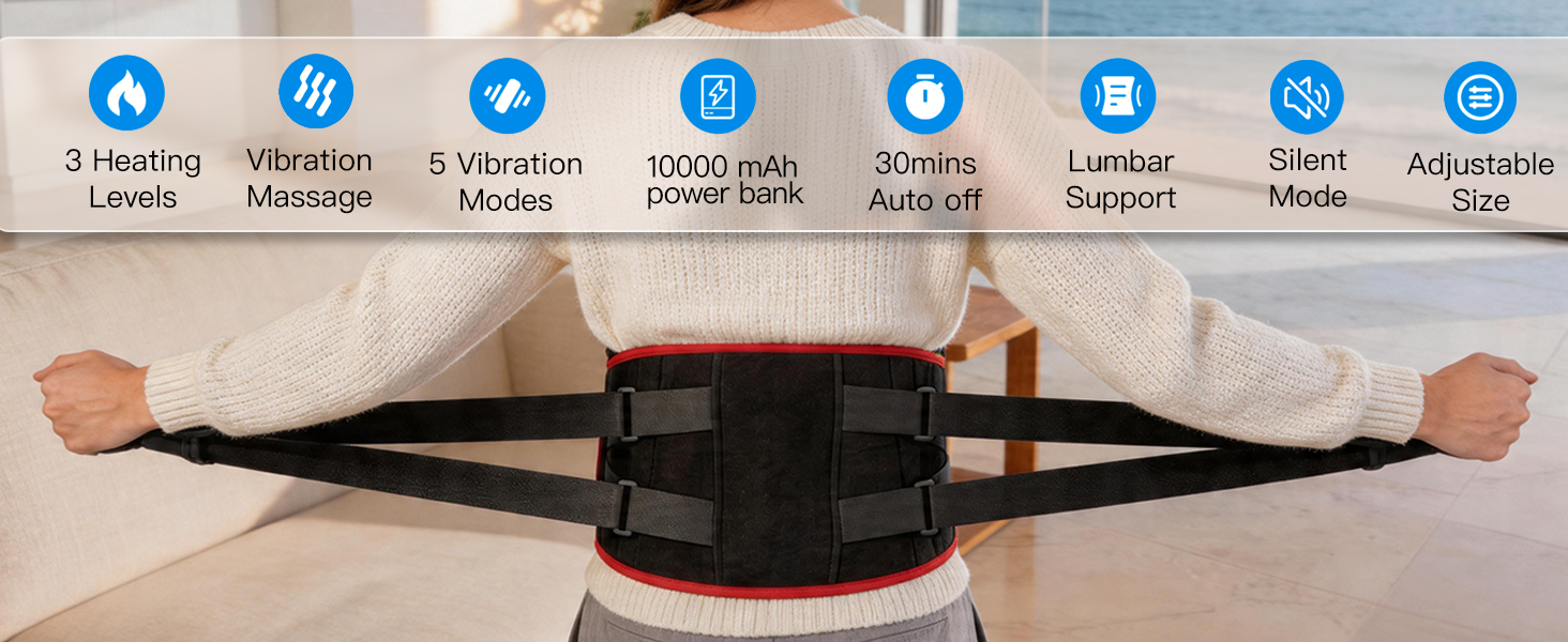 Lumbar Support,Silent Mode ,Adjustable Size