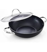 Cooks Standard Everyday Pan with Glass Lid, Chef's Pan 12-Inch Hard Anodized Nonstick All Purpose...