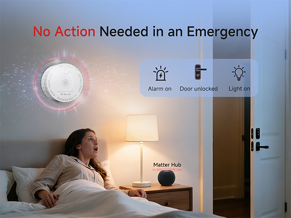 carbon monoxide detector smart matter automatic