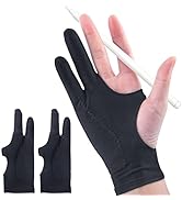 2-Pack Drawing Glove Palm Rejection for iPad Surface All Capacitive Touch Screen Artist Right/Lef...