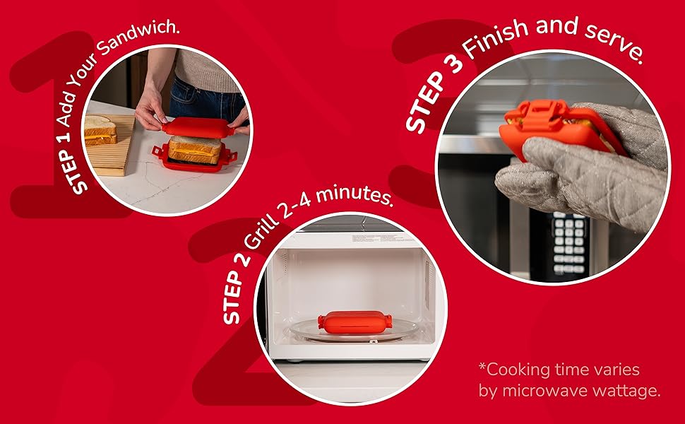 sandwich in micro grill classic, classic in microwave, sandwich ready